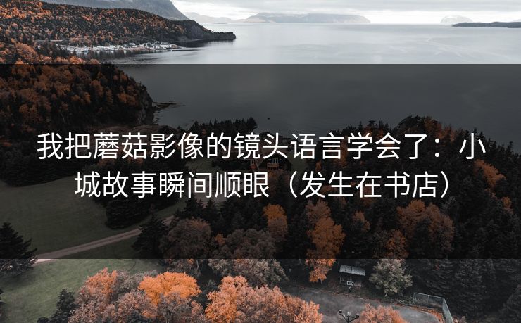 我把蘑菇影像的镜头语言学会了：小城故事瞬间顺眼（发生在书店）